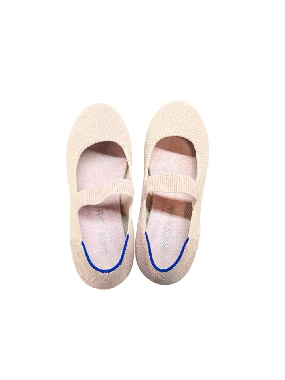 Rothy's Kids Mary Jane In Ballerina Pink Mesh Flats Slip-On Size 13 *READ